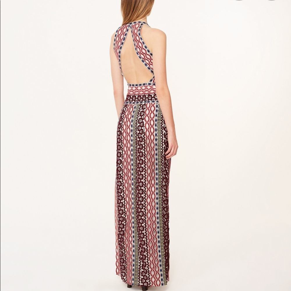 Tory Burch Multicolor Geometric Print Maxi Dress - Picture 4 of 15